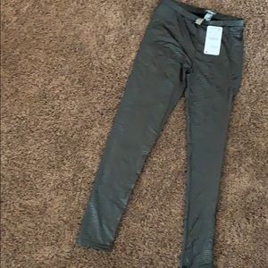 Zara faux snake skin leggings